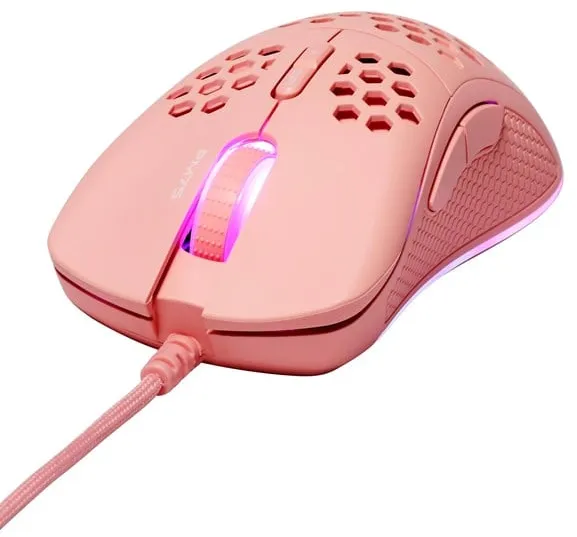 Deltaco PM75 Ultralight - Spelmus - 7 knappar - Rosa